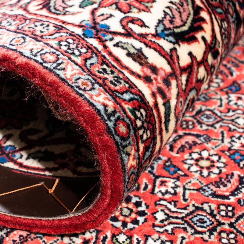 Persisk matta - Bijar - 254 x 171 cm - mörkröd