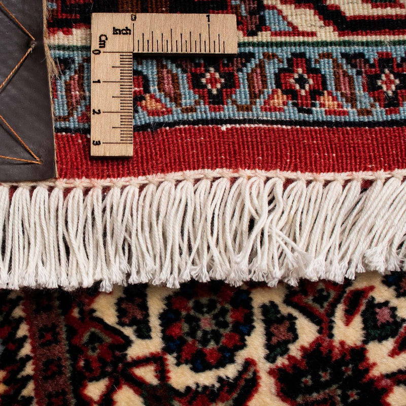 Persisk matta - Bijar - 245 x 202 cm - mörkröd