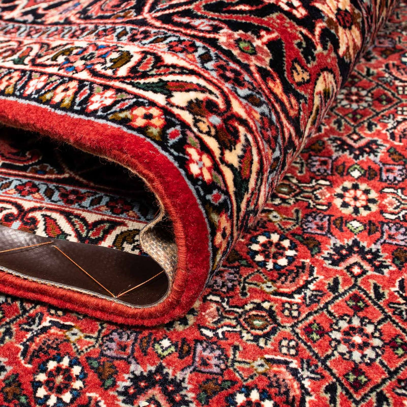 Persisk matta - Bijar - 256 x 202 cm - mörkröd