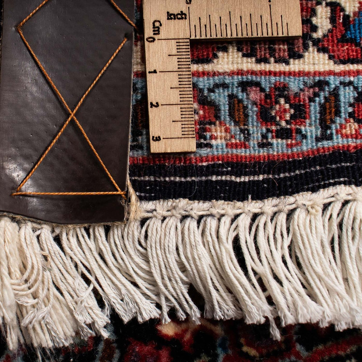 Persisk matta - Bijar - 248 x 198 cm - mörkröd