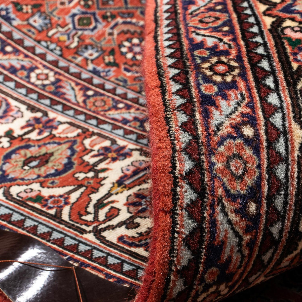 Persisk matta - Bijar - 239 x 168 cm - ljusröd