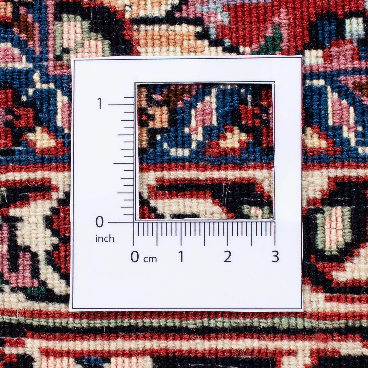 Persisk matta - Bijar - 230 x 175 cm - mörkröd