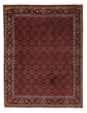 Persisk matta - Bijar - 246 x 200 cm - mörkröd