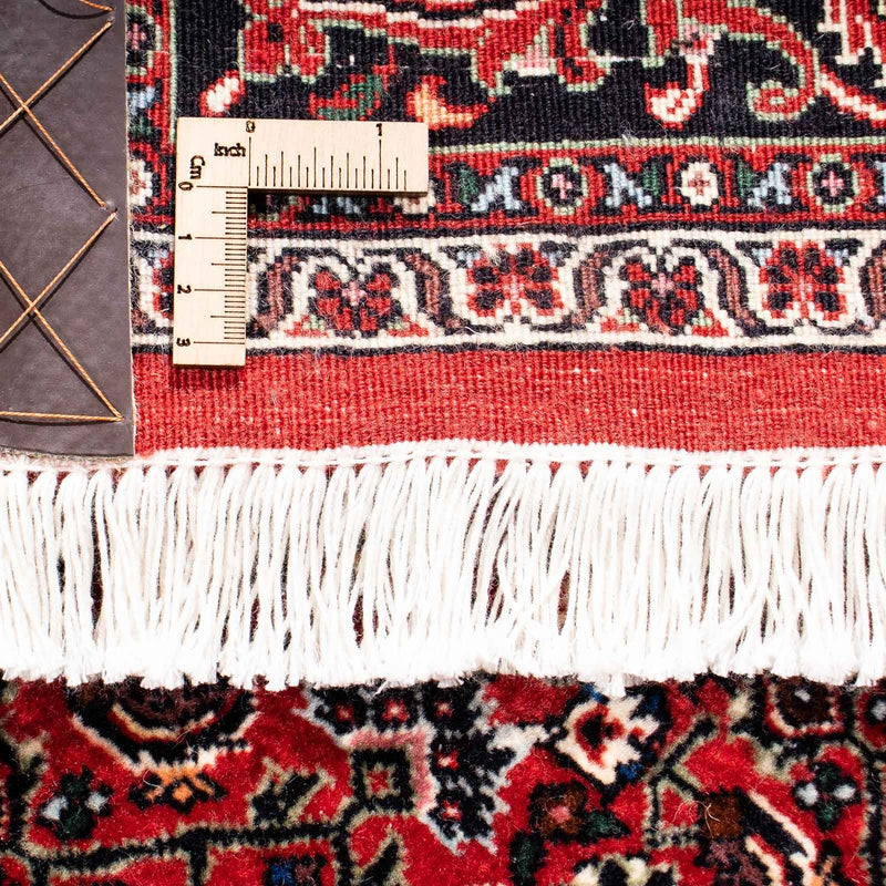 Persisk matta - Bijar - 238 x 165 cm - mörkröd