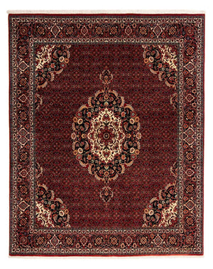 Persisk matta - Bijar - 257 x 203 cm - mörkröd