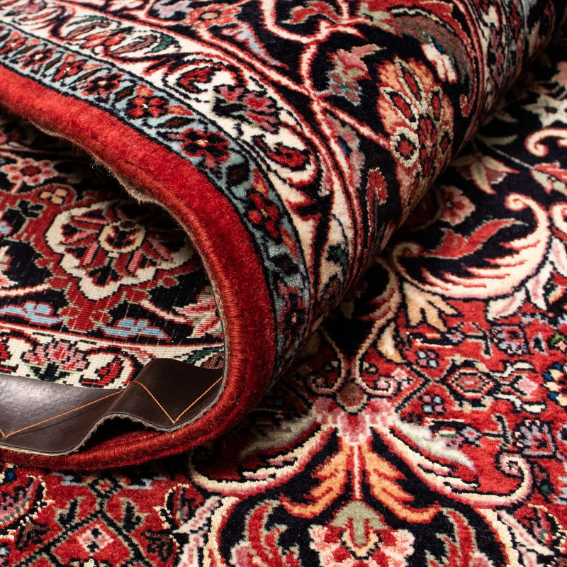 Persisk matta - Bijar - 257 x 203 cm - mörkröd