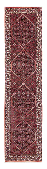 Runner Persisk matta - Bijar - 350 x 83 cm - mörkröd