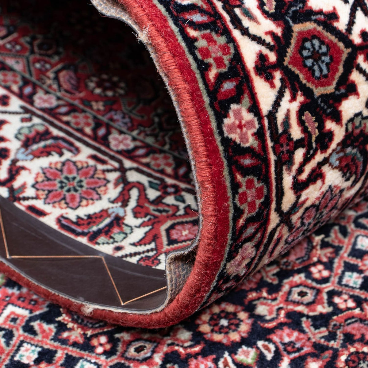 Runner Persisk matta - Bijar - 350 x 83 cm - mörkröd