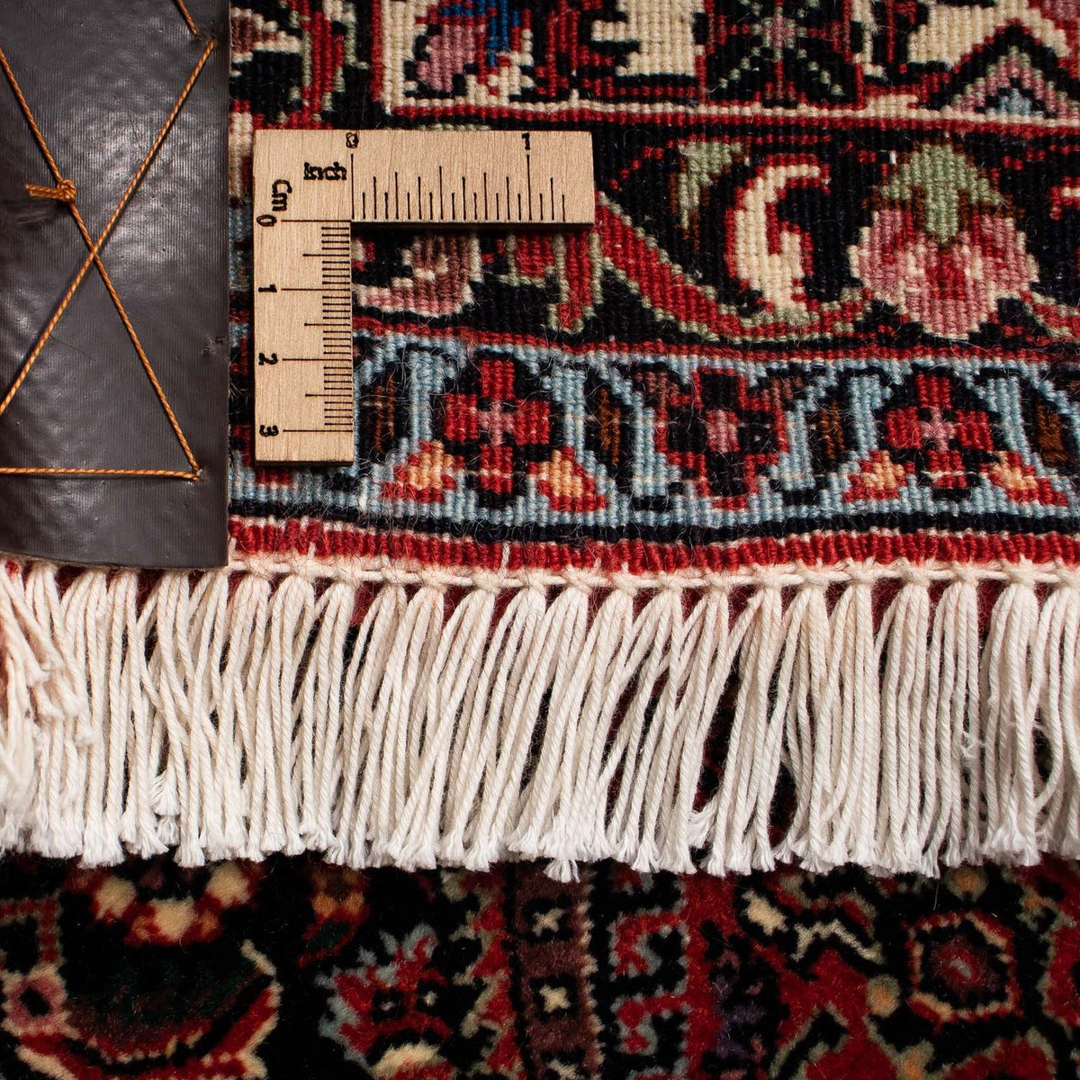 Persisk matta - Bijar - 251 x 202 cm - mörkröd