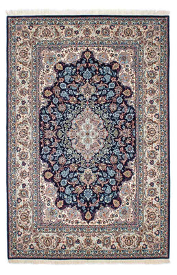 Persisk matta - Isfahan - Premium - 226 x 149 cm - mörkblå