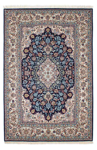 Persisk matta - Isfahan - Premium - 226 x 149 cm - mörkblå