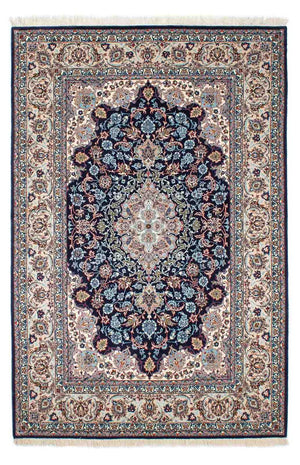 Persisk matta - Isfahan - Premium - 226 x 149 cm - mörkblå