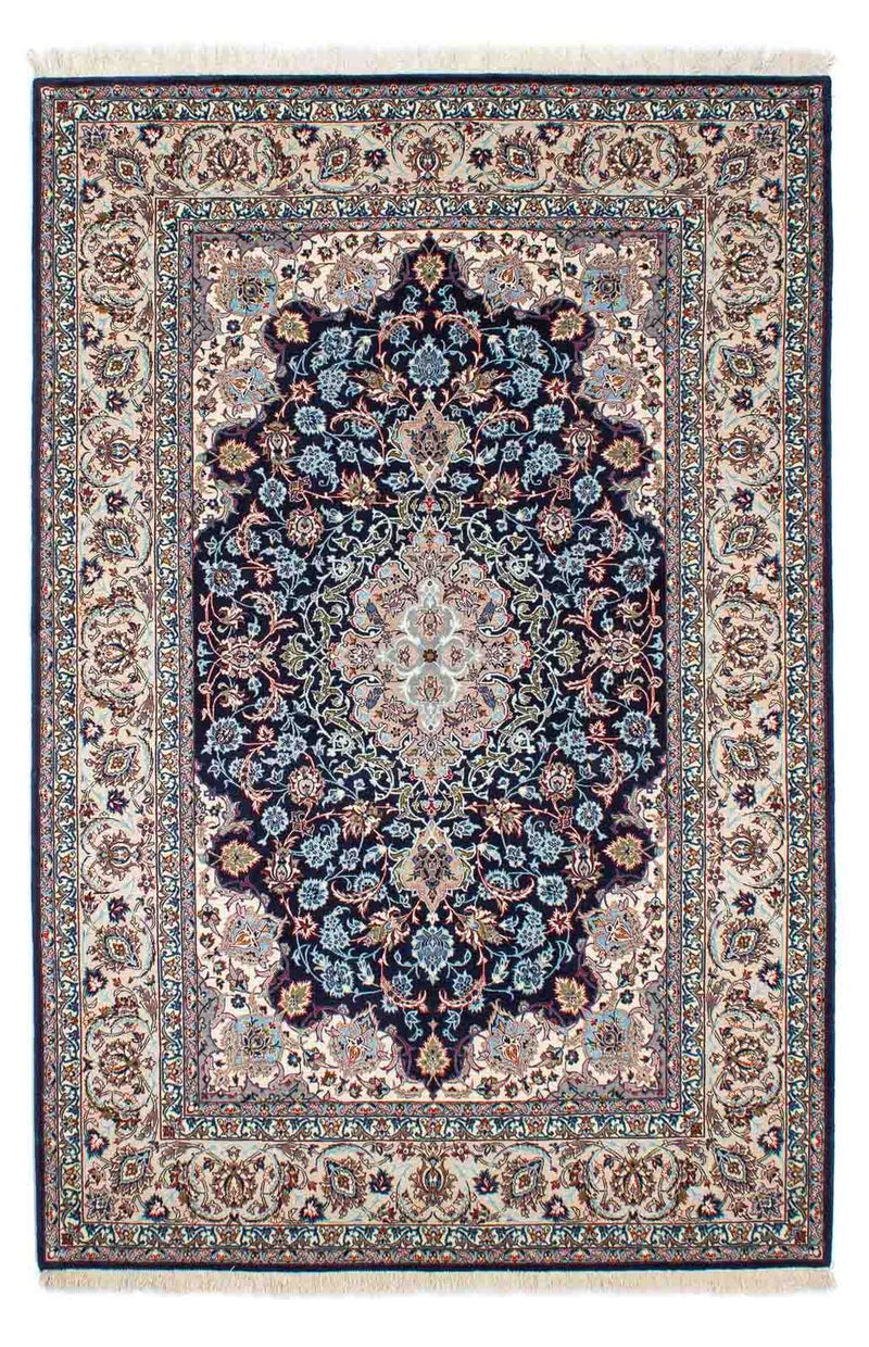 Persisk matta - Isfahan - Premium - 226 x 149 cm - mörkblå