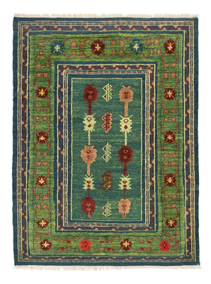 Kelim Carpet - orientalisk matta - 205 x 147 cm - grön