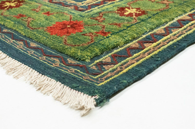 Kelim Carpet - orientalisk matta - 205 x 147 cm - grön