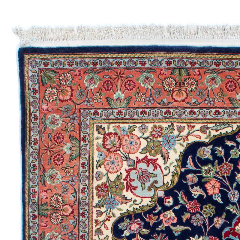 Persisk matta - Ghom - 215 x 139 cm - mörkblå