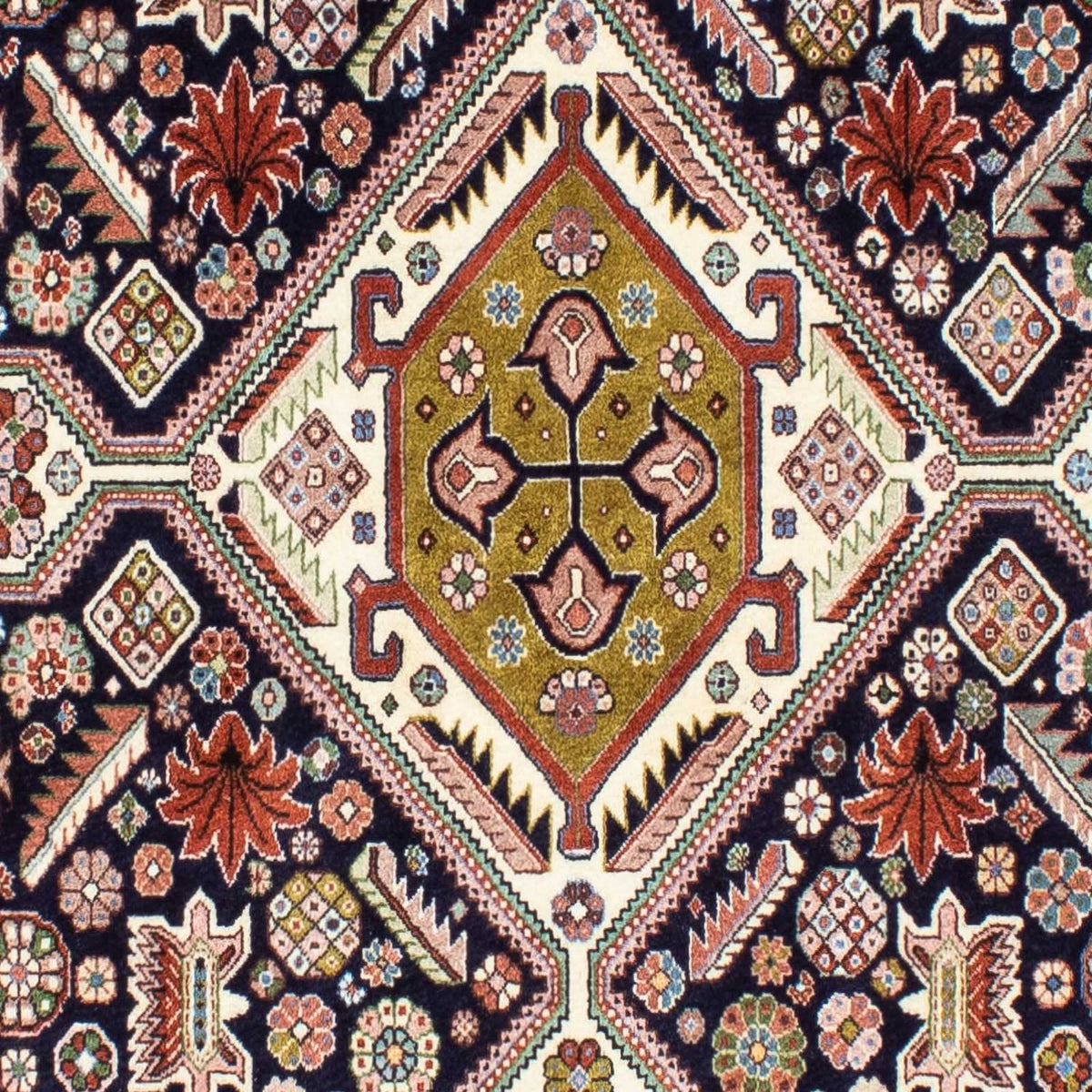 Gabbeh-matta - Kashkuli Persiska - 227 x 145 cm - mörkblå