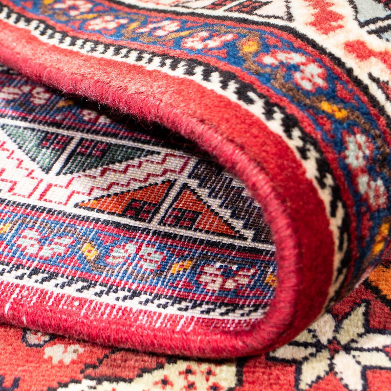 Gabbeh-matta - Kashkuli Persiska - 247 x 157 cm - mörkröd