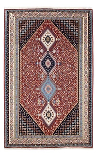Gabbeh-matta - Kashkuli Persiska - 225 x 139 cm - mörkröd
