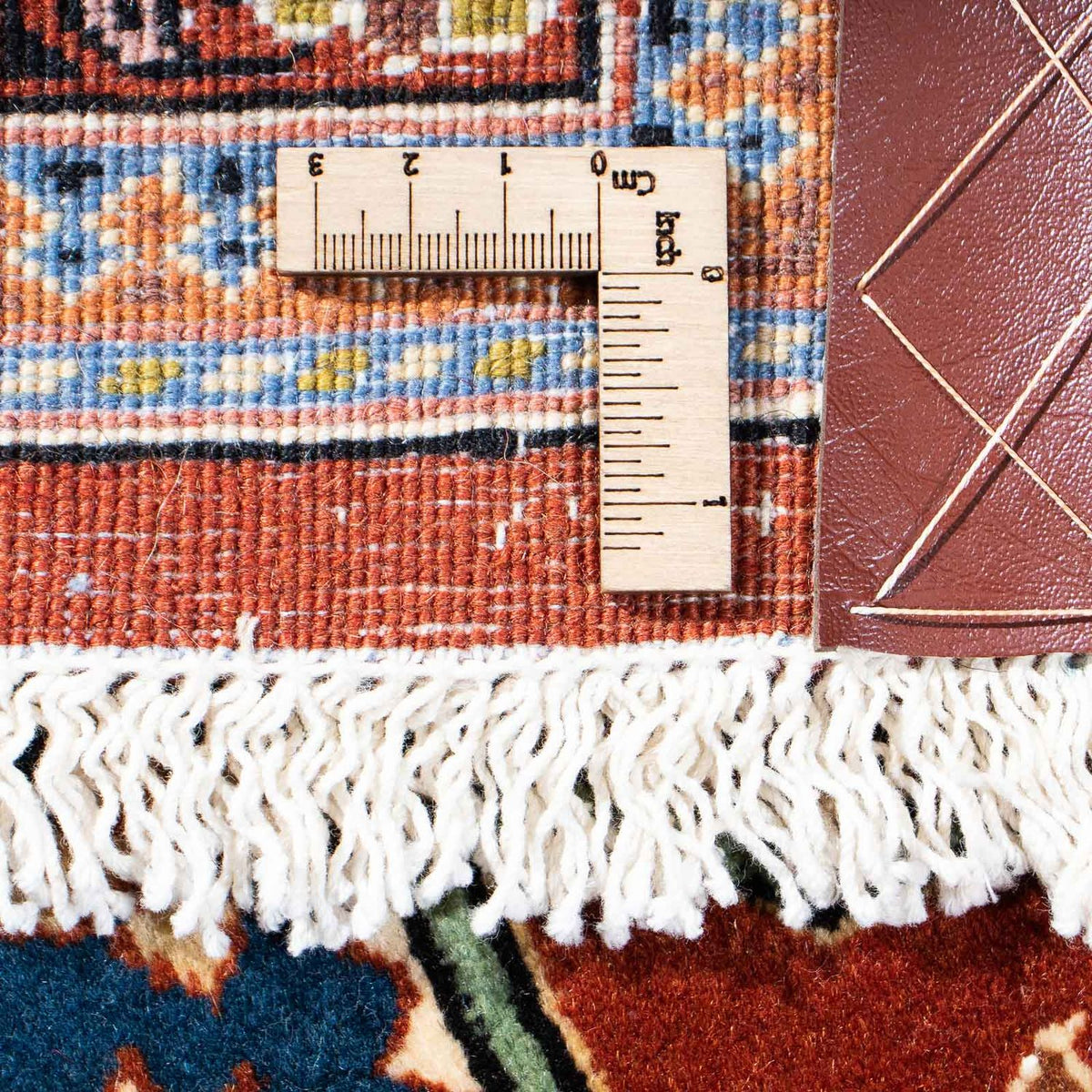 Gabbeh-matta - Kashkuli Persiska - 242 x 173 cm - mörkröd