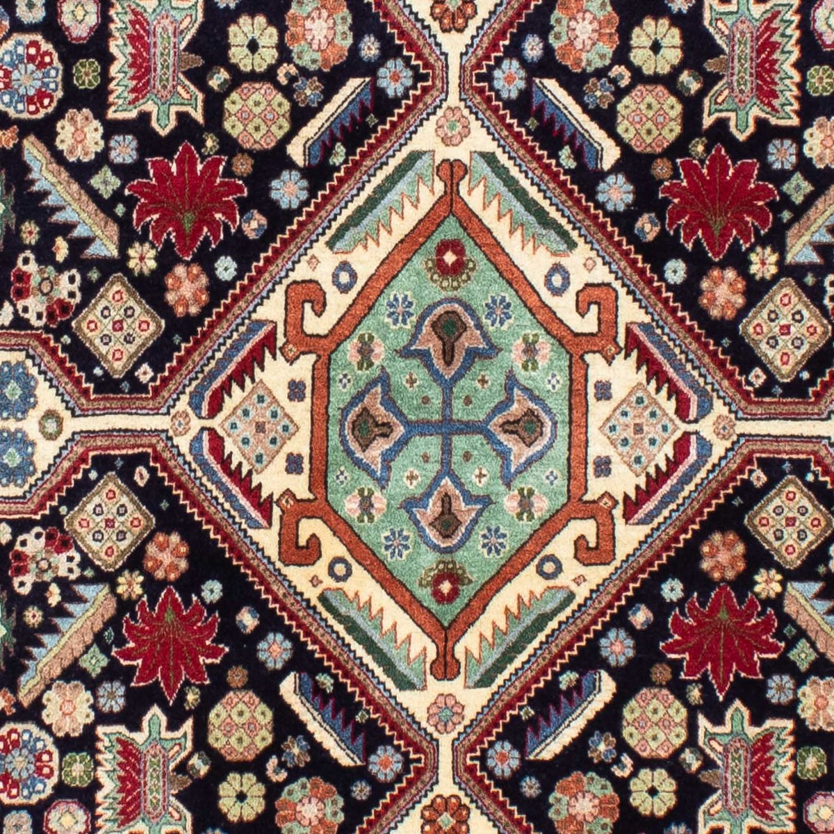 Gabbeh-matta - Kashkuli Persiska - 213 x 141 cm - mörkblå