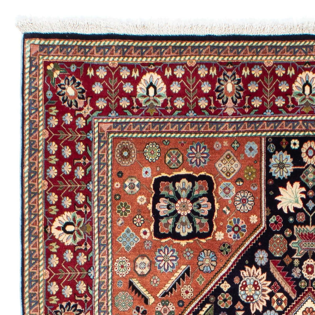 Gabbeh-matta - Kashkuli Persiska - 213 x 141 cm - mörkblå