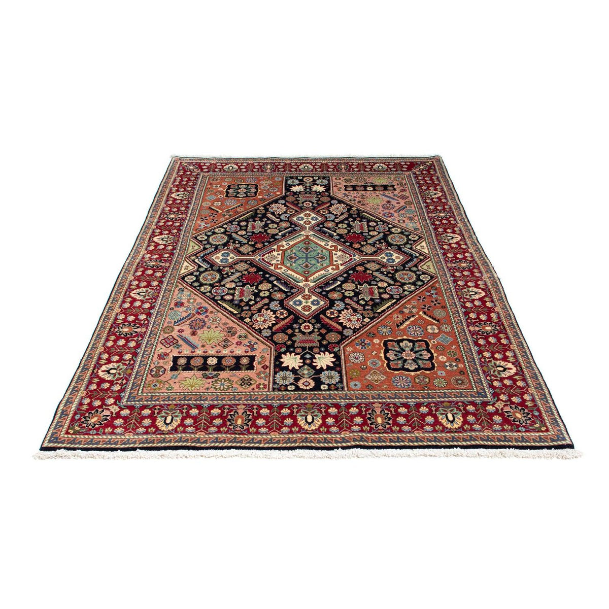 Gabbeh-matta - Kashkuli Persiska - 213 x 141 cm - mörkblå