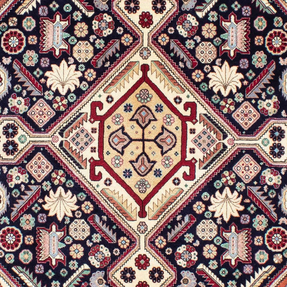 Gabbeh-matta - Kashkuli Persiska - 203 x 148 cm - mörkblå