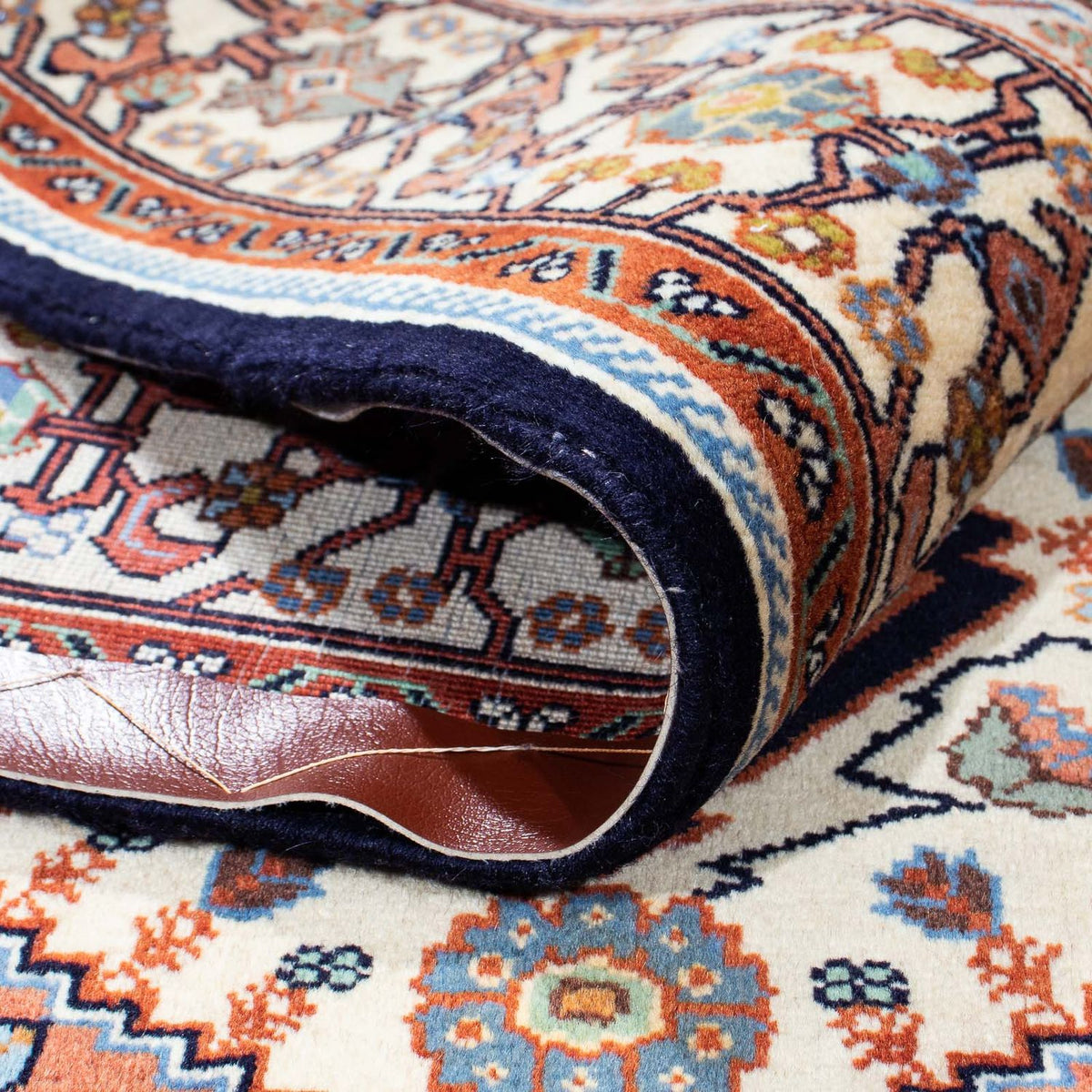 Gabbeh-matta - Kashkuli Persiska - 180 x 145 cm - mörkblå