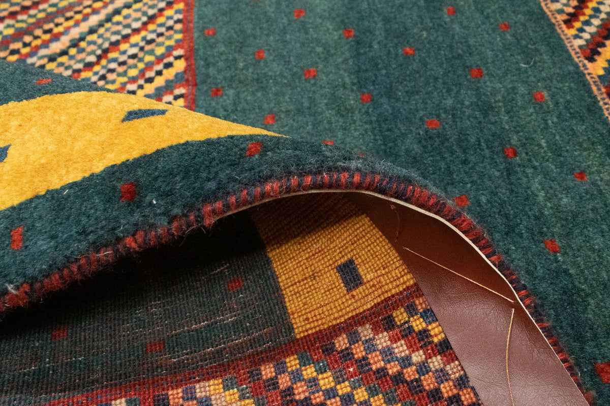 Gabbeh-matta - Loribaft Persian - 143 x 102 cm - grön