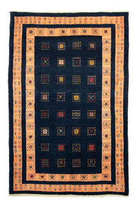 Gabbeh-matta - Loribaft Persian - 202 x 134 cm - mörkblå