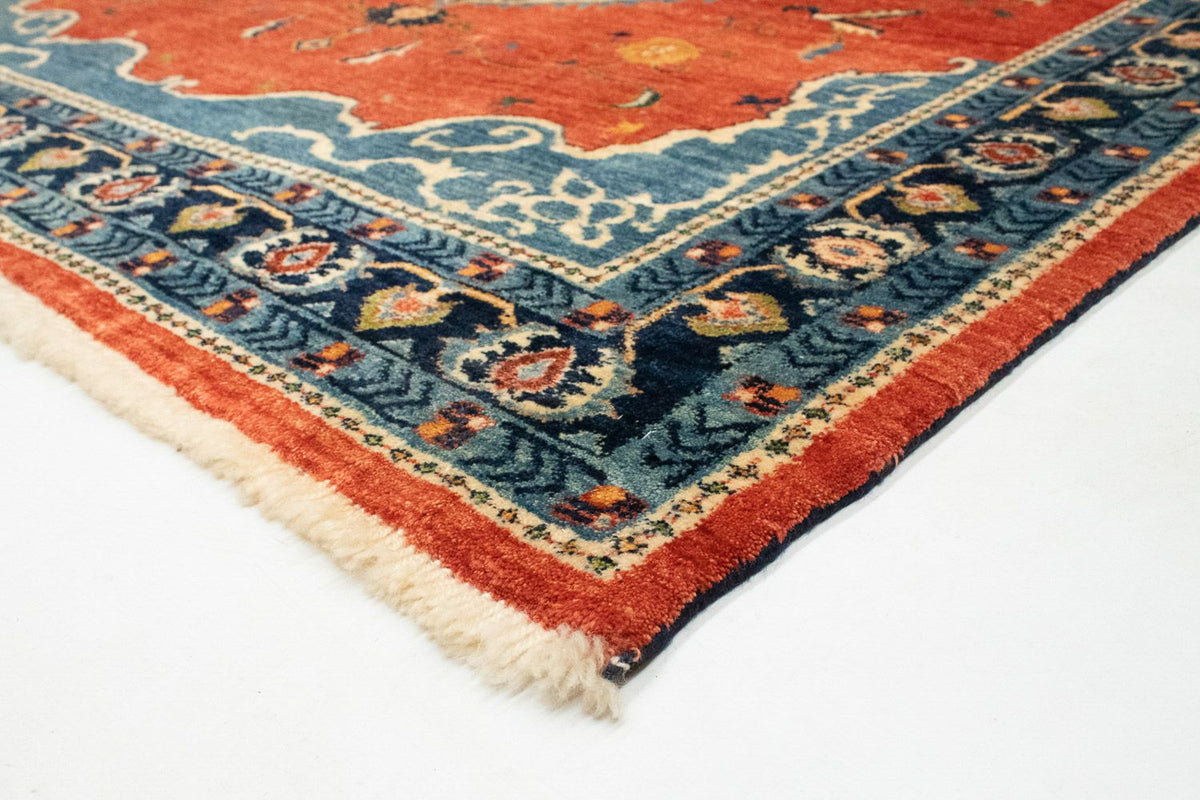 Gabbeh-matta - Loribaft Persian - 190 x 152 cm - röd