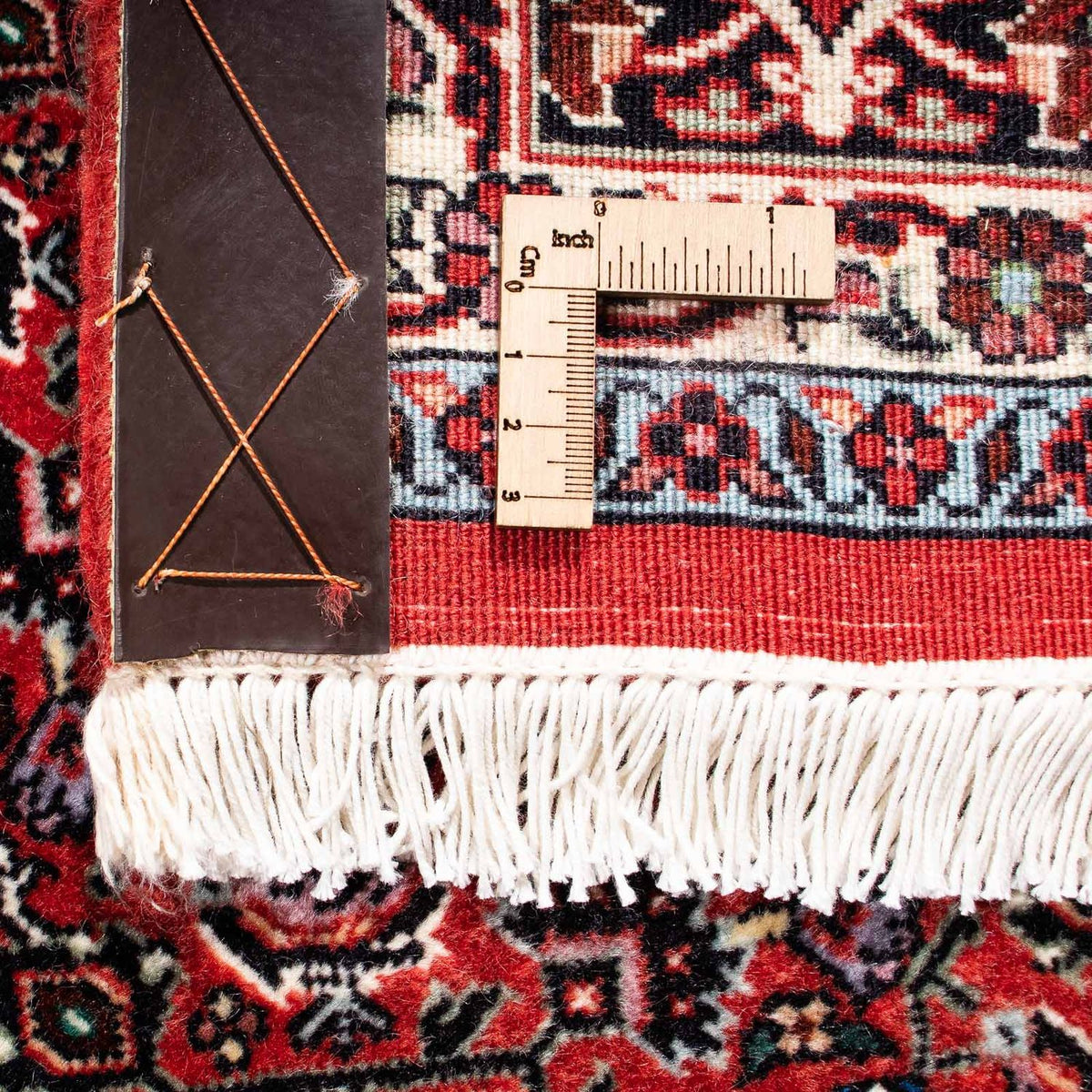 Persisk matta - Bijar - 249 x 174 cm - mörkröd