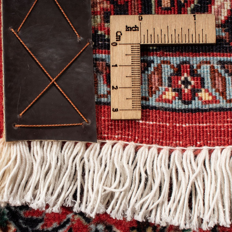 Persisk matta - Bijar - 305 x 203 cm - mörkröd