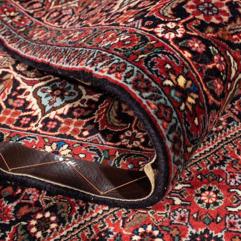 Persisk matta - Bijar - 309 x 208 cm - mörkröd