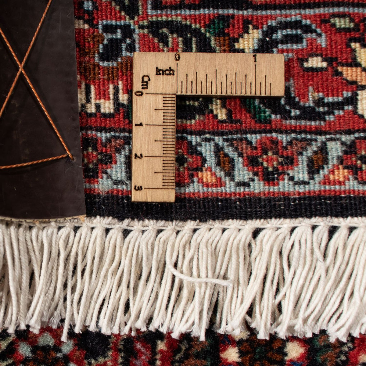 Persisk matta - Bijar - 309 x 208 cm - mörkröd