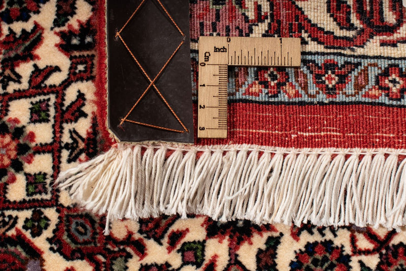 Persisk matta - Bijar - 289 x 204 cm - mörkröd