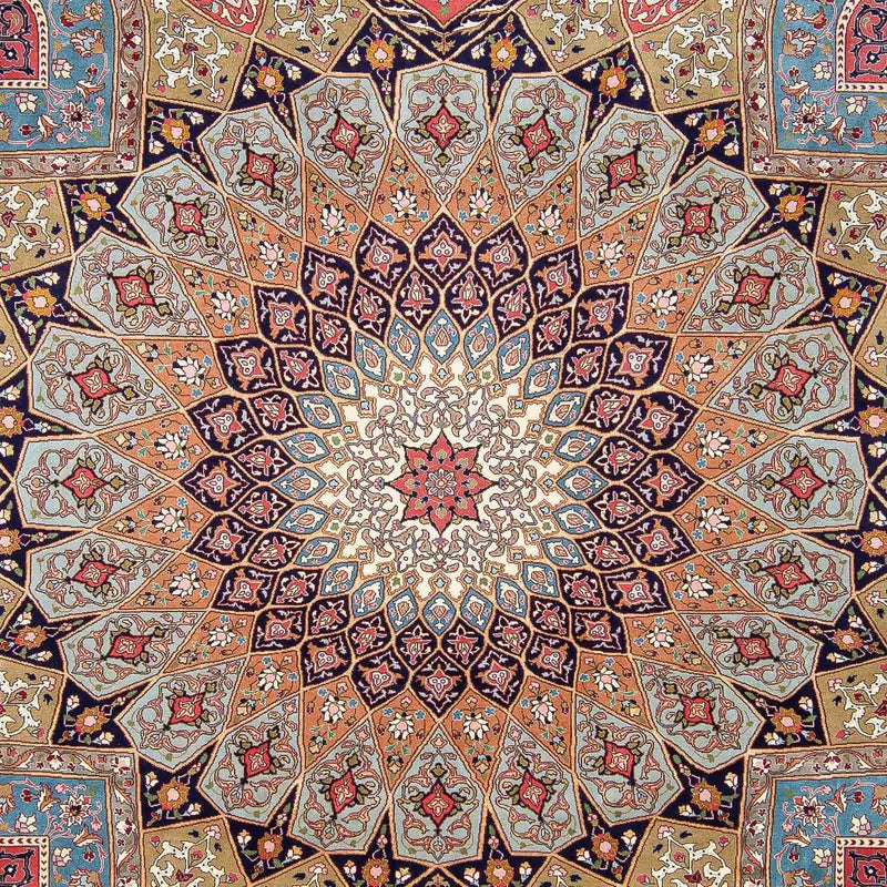 Persisk matta - Tabriz - Royal - 307 x 257 cm - flerfärgad