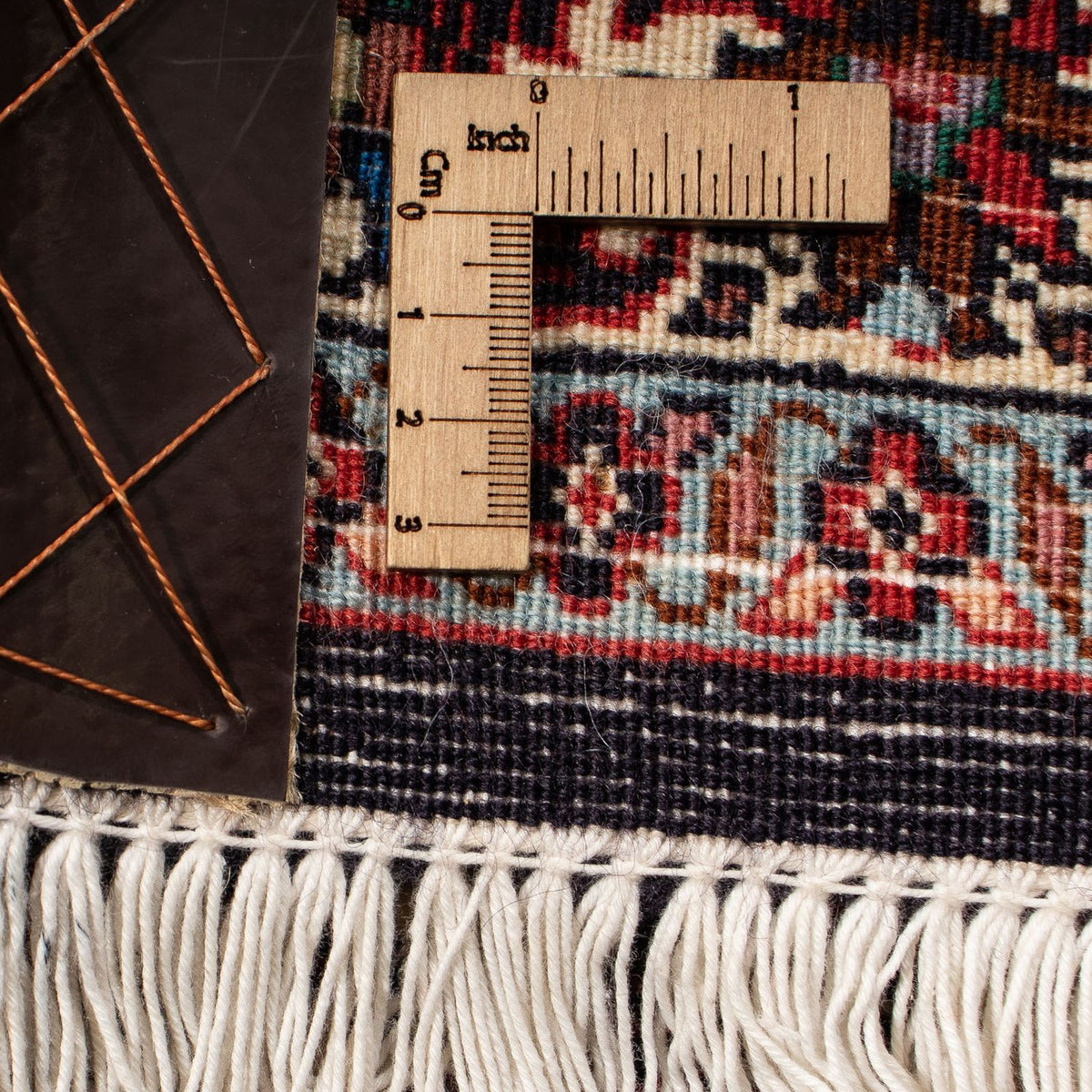 Persisk matta - Bijar - 300 x 206 cm - mörkröd