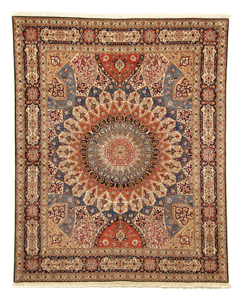 Persisk matta - Tabriz - Royal - 250 x 207 cm - ljusbrun
