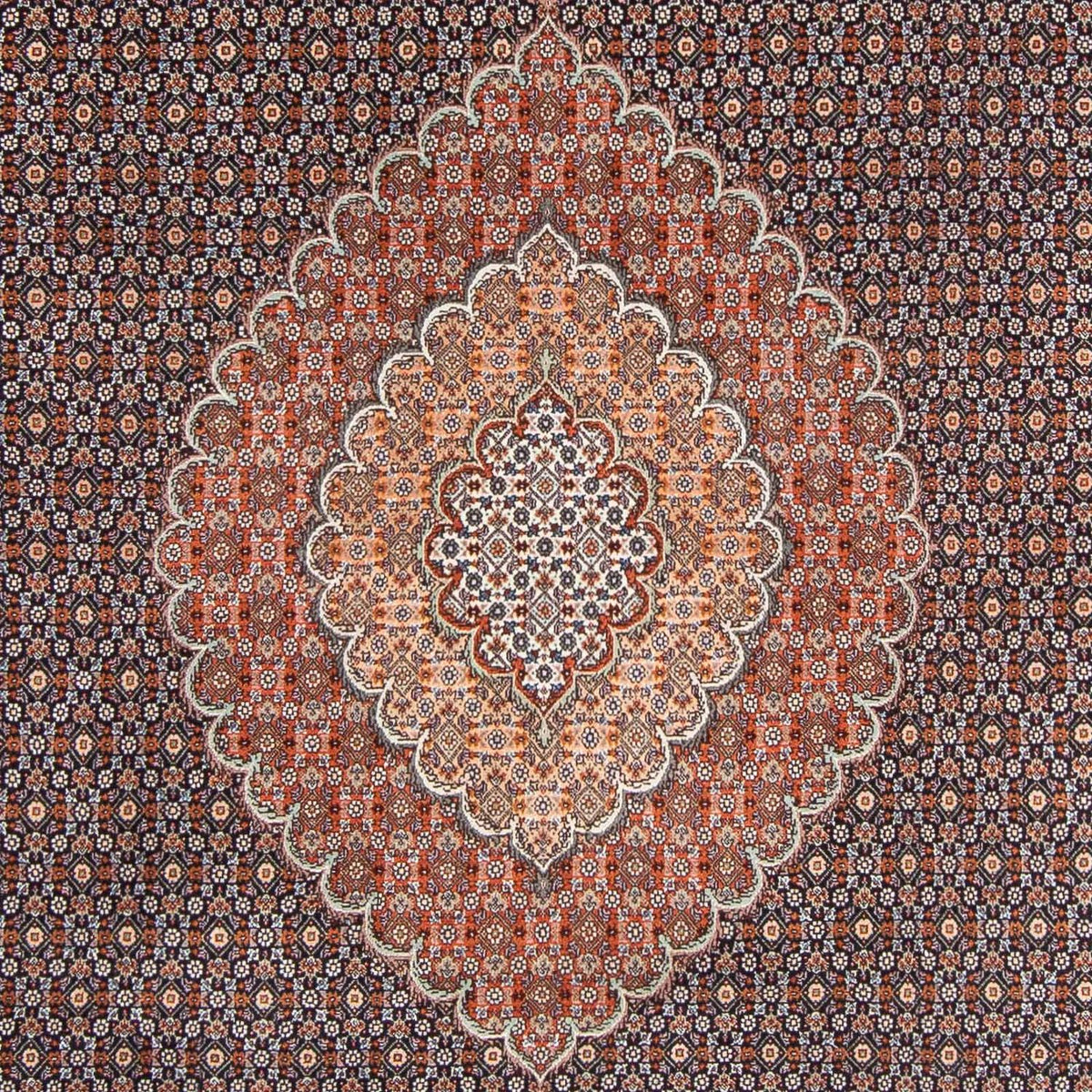 Persisk matta - Tabriz - 305 x 205 cm - mörkblå