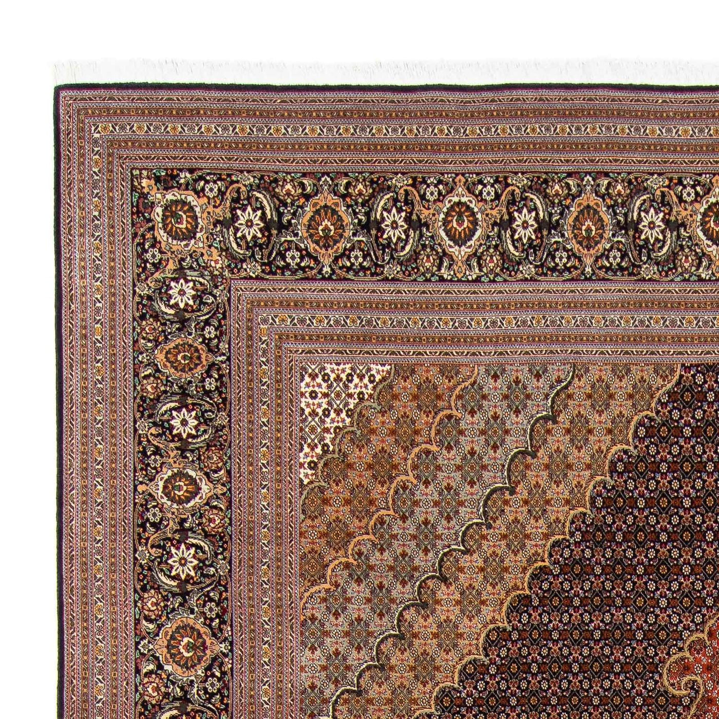 Persisk matta - Tabriz - 370 x 250 cm - brun