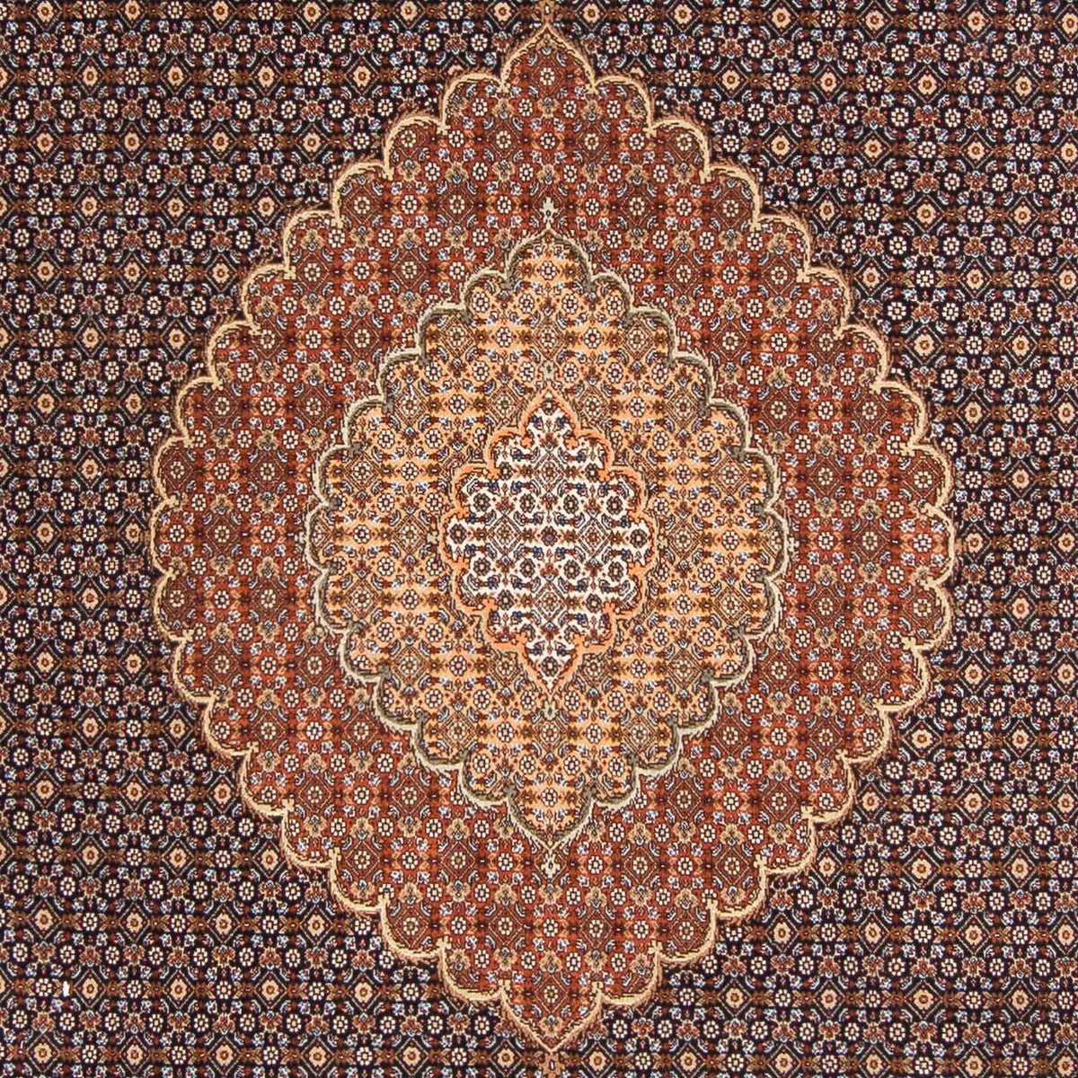 Persisk matta - Tabriz - 297 x 205 cm - mörkblå