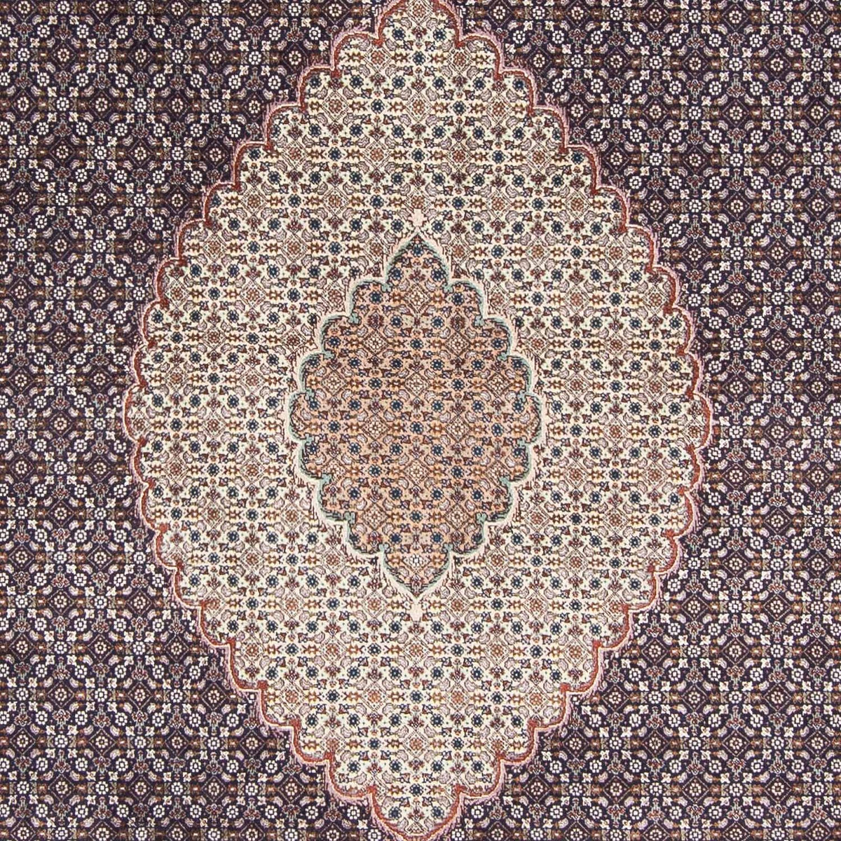 Persisk matta - Tabriz - 303 x 196 cm - mörkblå