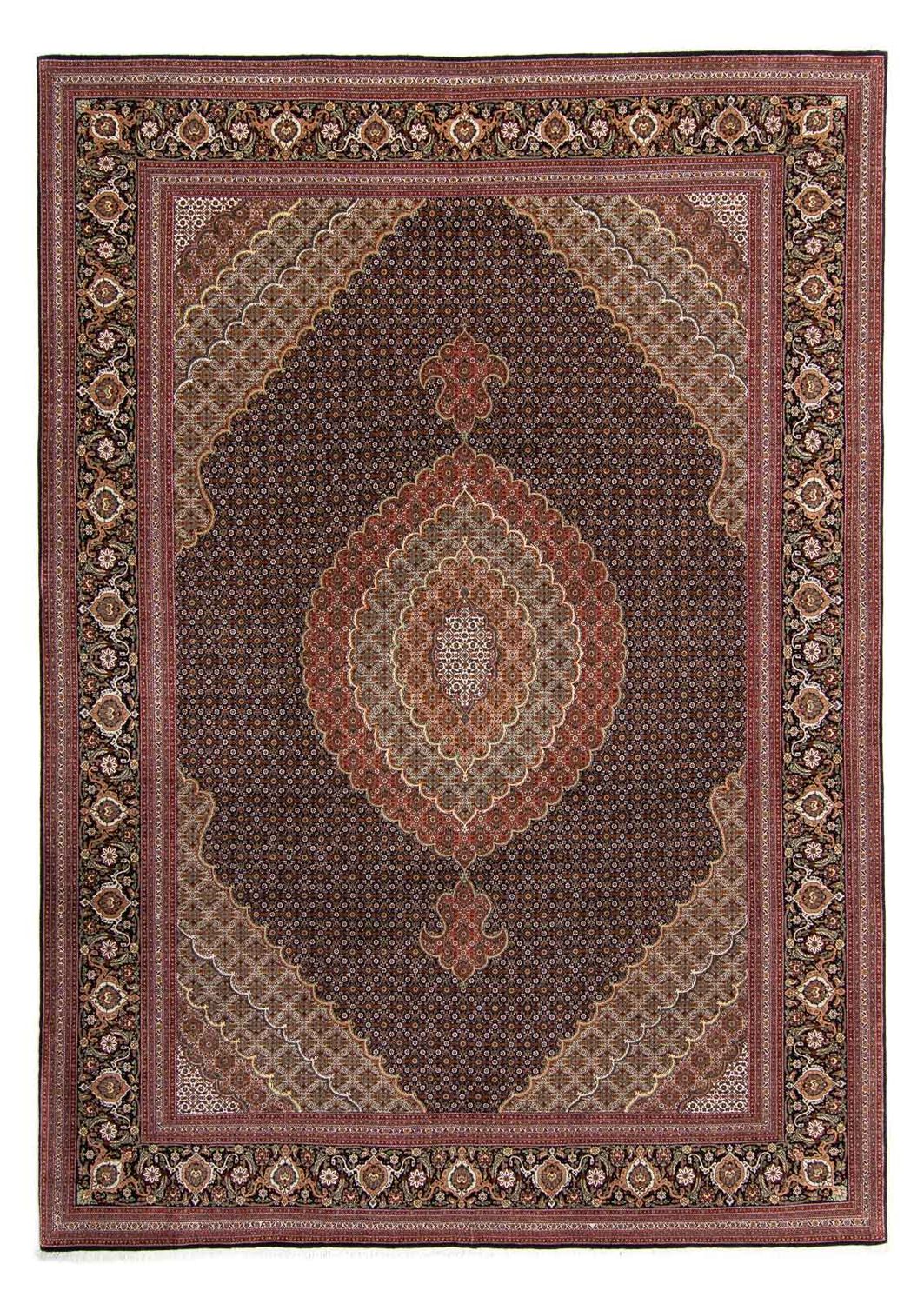 Persisk matta - Tabriz - 345 x 252 cm - brun