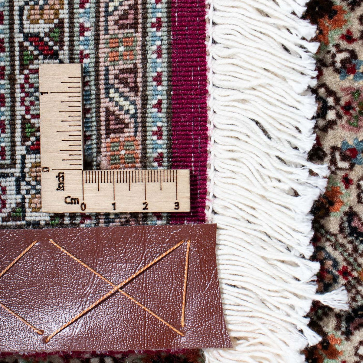 Persisk matta - Tabriz - 303 x 204 cm - mörkröd