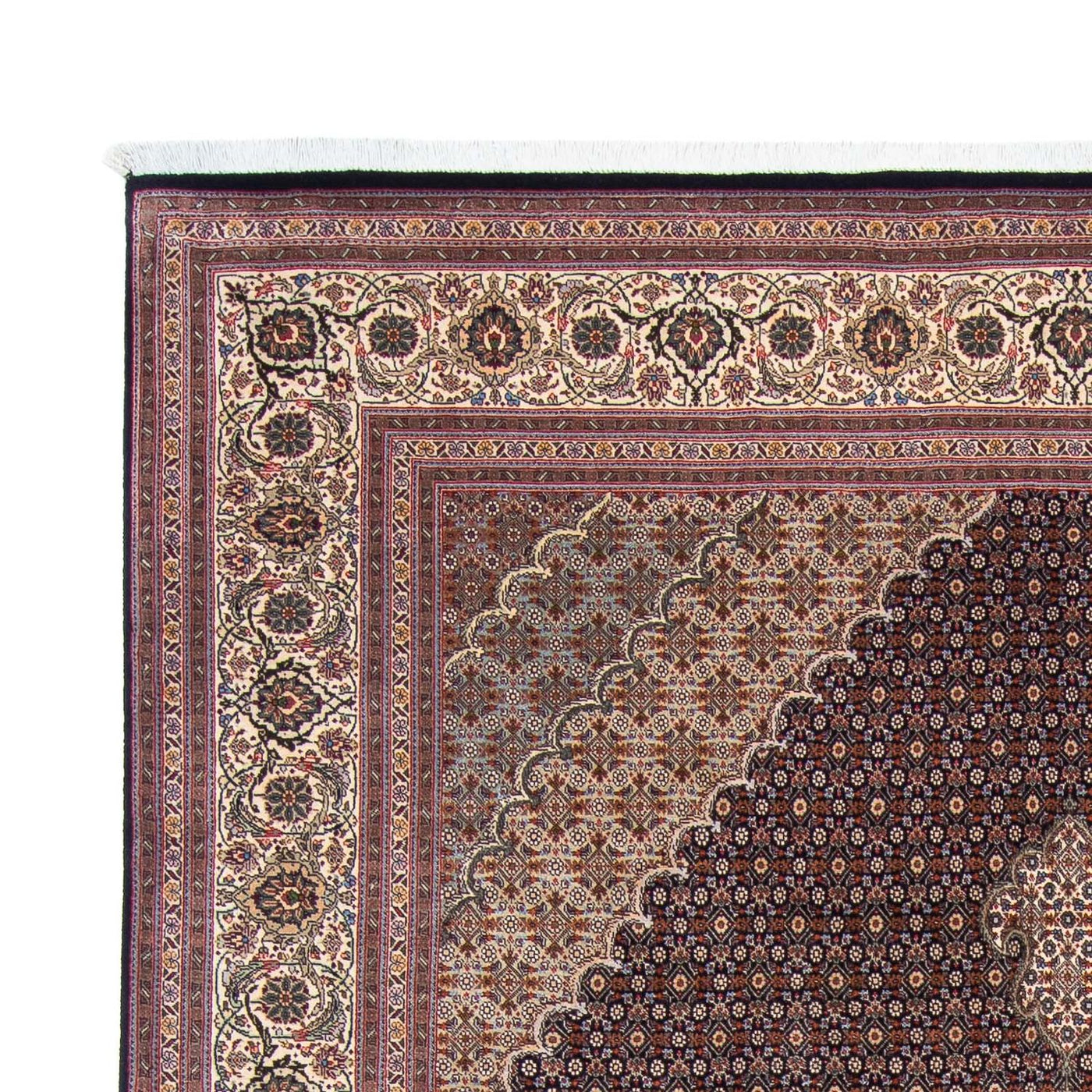 Persisk matta - Tabriz - 307 x 206 cm - mörkblå