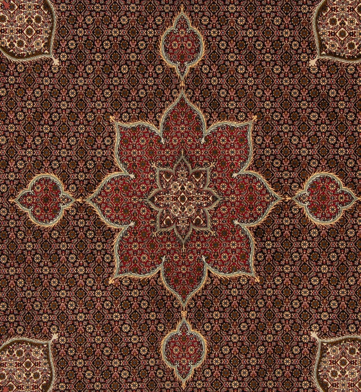 Persisk matta - Tabriz kvadrat  - 211 x 204 cm - flerfärgad