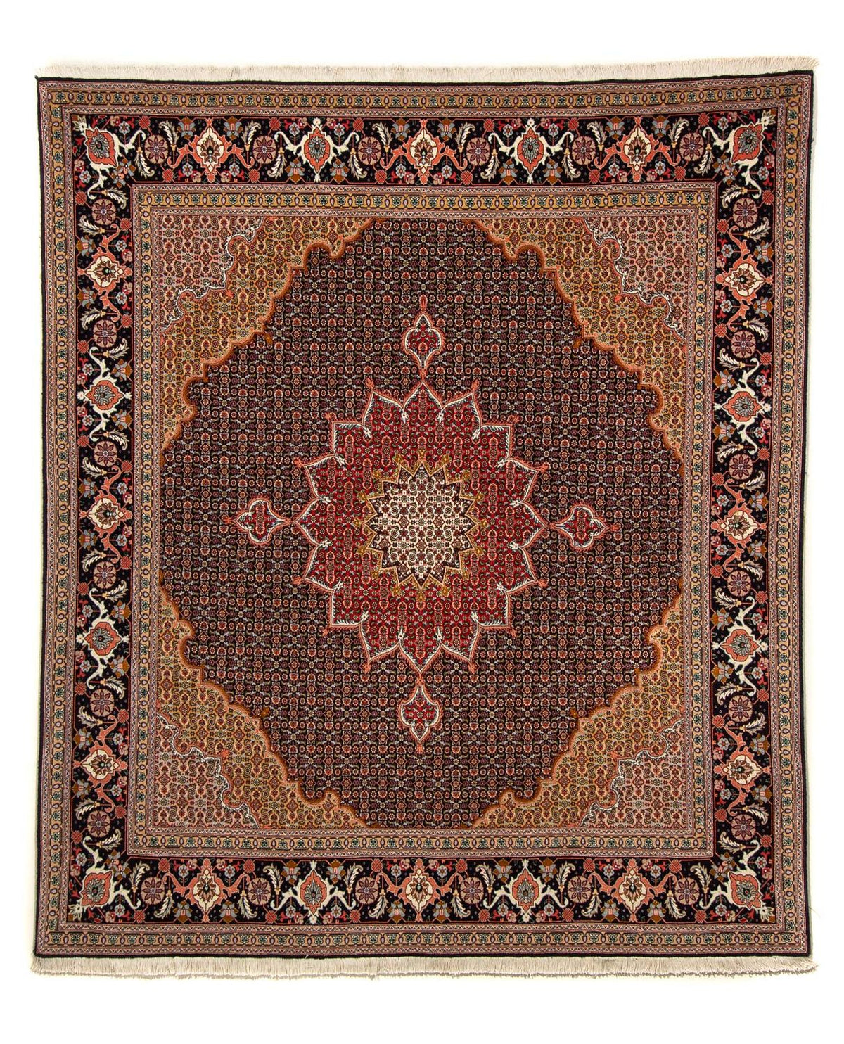 Persisk matta - Tabriz - Royal kvadrat  - 219 x 200 cm - mörkblå