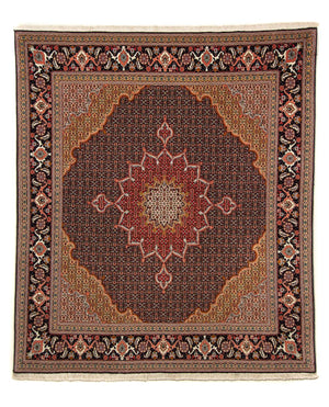 Persisk matta - Tabriz - Royal kvadrat  - 219 x 200 cm - mörkblå